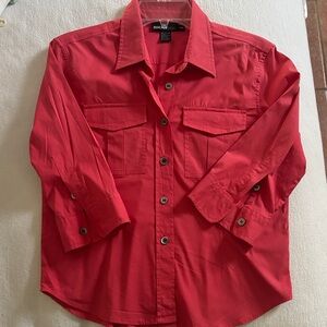 DKNY Petite Coral Shirt